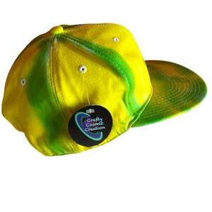 Brand New Green and Yellow Custom Dyed SnapBack One Size Fits Most